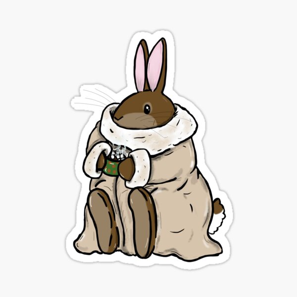 Item preview, Comfy hot chocolate bunny designed and sold by Willow Grove Designs.