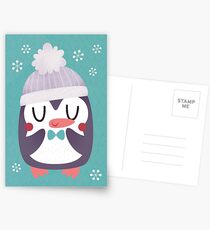 Cute Cozy Penguin Postcards