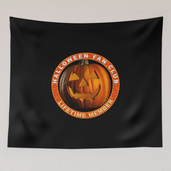 Item preview, Halloween Fan Club Lifetime Member Jack O'Lantern Design designed and sold by srgreen.
