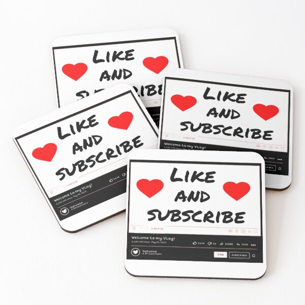 Item preview, Like and subscribe designed and sold by KristenRising.