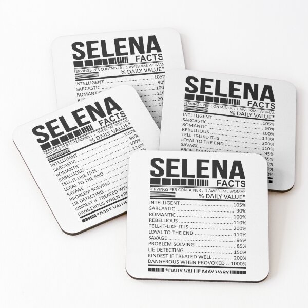 Item preview, SELENA Nutrition Facts| Perfect Gift designed and sold by nancymaine.