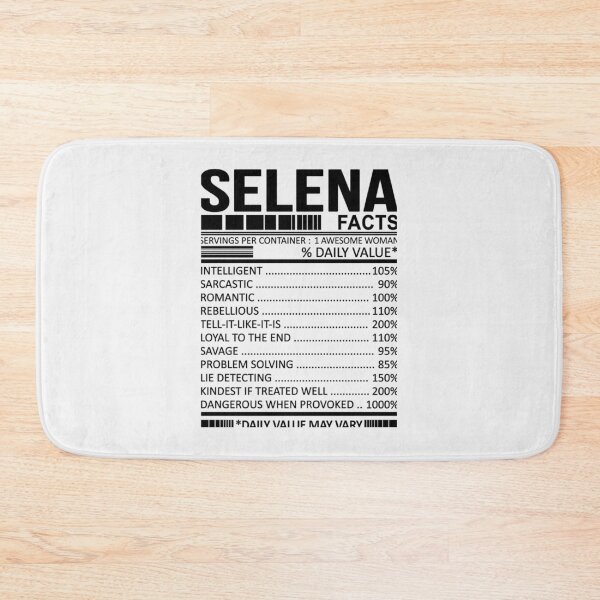 Item preview, SELENA Nutrition Facts| Perfect Gift designed and sold by nancymaine.