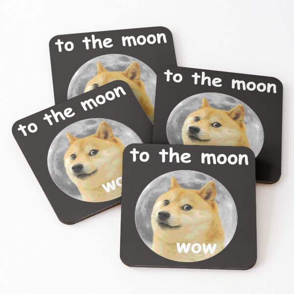 Item preview, Dogecoin - To The Moon  designed and sold by BeetleDesigns.