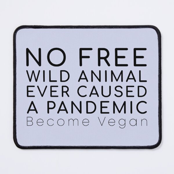 Item preview, No wild animal - vegan message designed and sold by reIntegration.