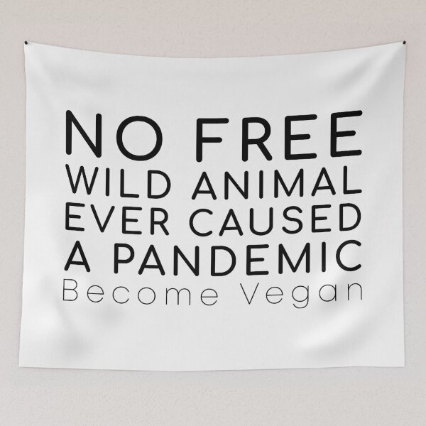 Item preview, No wild animal - vegan message designed and sold by reIntegration.