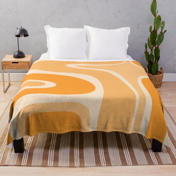 Item preview, Copacetic Retro Abstract in Light Pumpkin Orange designed and sold by kierkegaard.