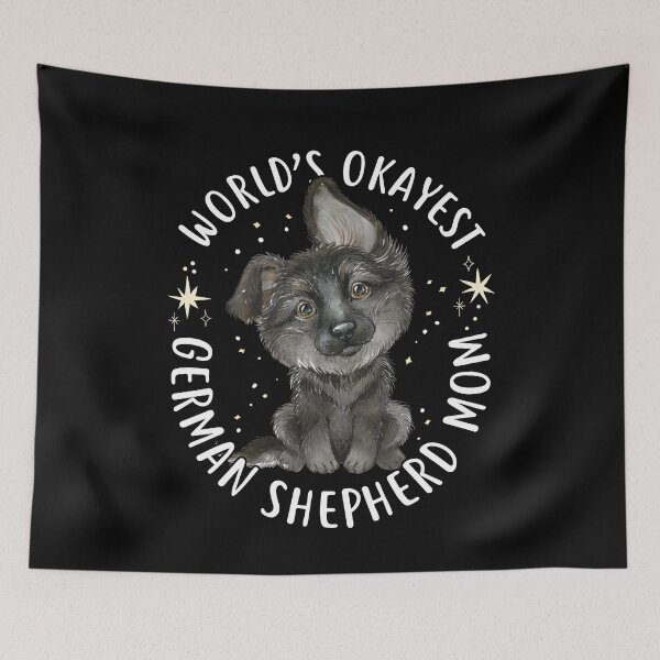 Item preview, World's Okayest Black German Shepherd Mom designed and sold by Clara Hollins.