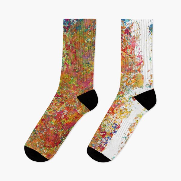 Aperçu de l'œuvre Pointillisme abstrait lumineux et coloré créée et vendue par Giftables.
