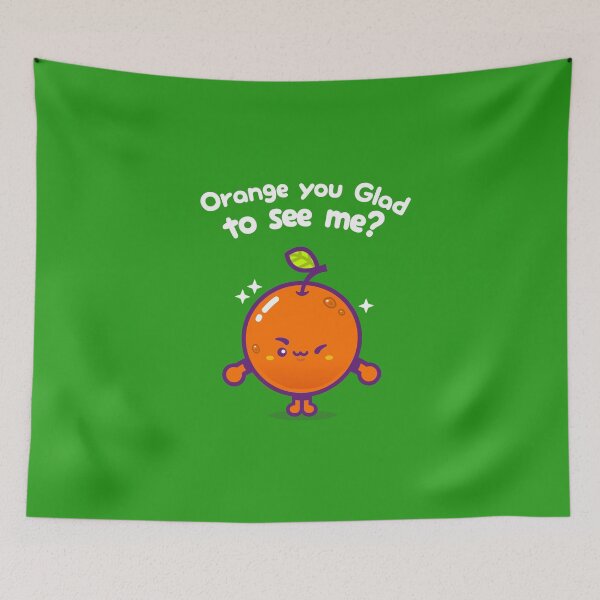 Item preview, Orange You Glad To See Me? (Mini) designed and sold by ArigatoDesigns.