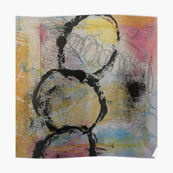 Black circles Poster