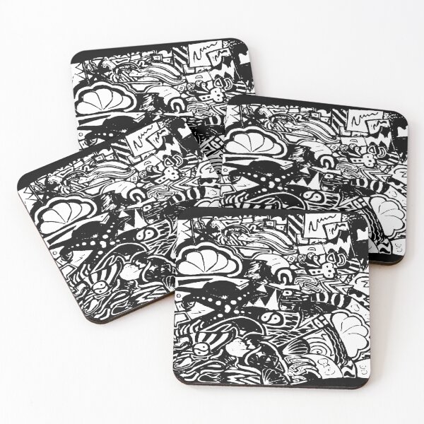 Item preview, Random Pattern | Doodle Art (LH : Dark) designed and sold by the-krisney-way.