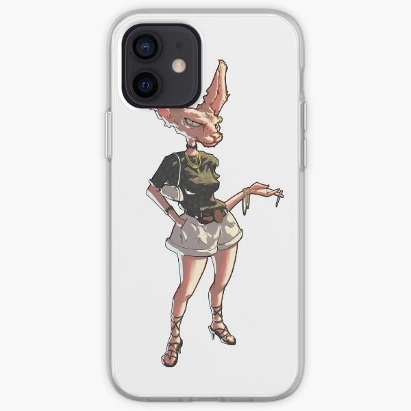 Stylish Cat woman iPhone Soft Case