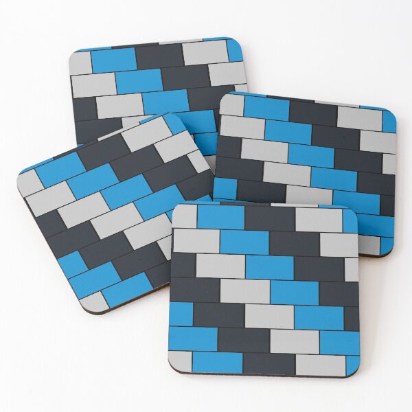 Item preview, Black Blue and Silver Brick  designed and sold by BullishGraphics.