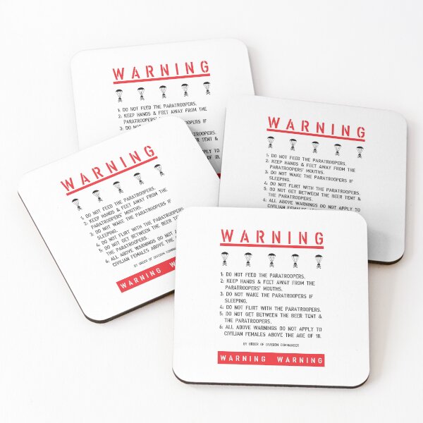 Item preview, Paratrooper Warning Sign designed and sold by baggss.