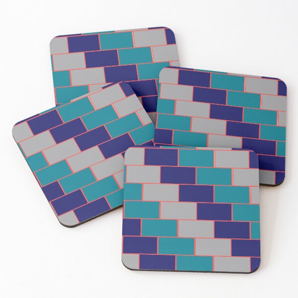 Item preview, Teal Blue and Silver Brick designed and sold by BullishGraphics.