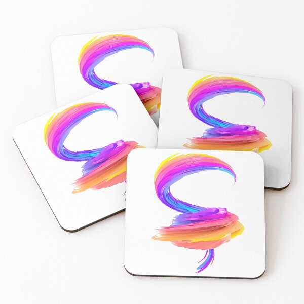 Item preview, Multicolored abstract twisted brush stroke. Bright curl, artistic spiral. designed and sold by tatkhagata.