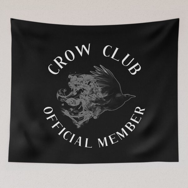 Item preview, Crow Club Official Member (White) designed and sold by The Feral Bookshelf.