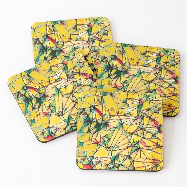 Item preview, Yellow shards in abstraction designed and sold by Iuliia Nerd.