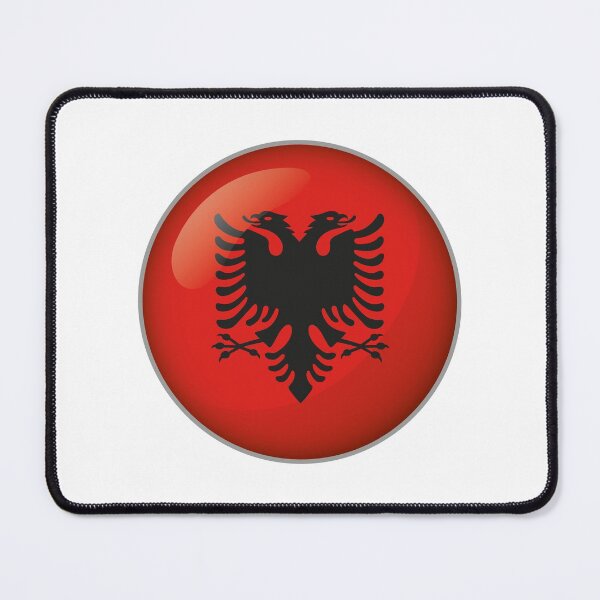 Item preview, Icon representing button Albania flag. Ideal for catalogs of institutional materials and geography designed and sold by LucianoCosmo.