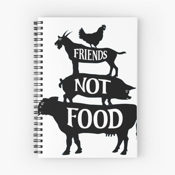 Item preview, FRIENDS NOT FOOD Animal Lover Animal Rights Rescue Friends Not Food designed and sold by lenaandreva.