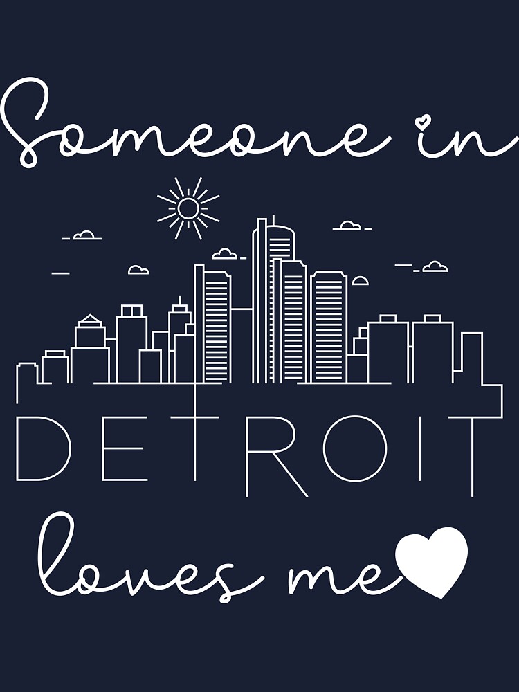 Baby Onesie - Somebody in Detroit Loves Me — Detroit Shirt Company
