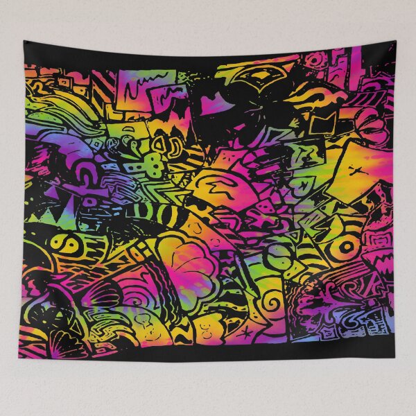 Item preview, Random Pattern | Doodle Art (RH : Rainbow) designed and sold by the-krisney-way.