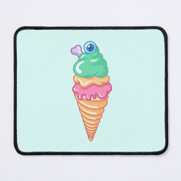 Item preview, Ice cream cone with eyeball and bone designed and sold by SugarNBones.