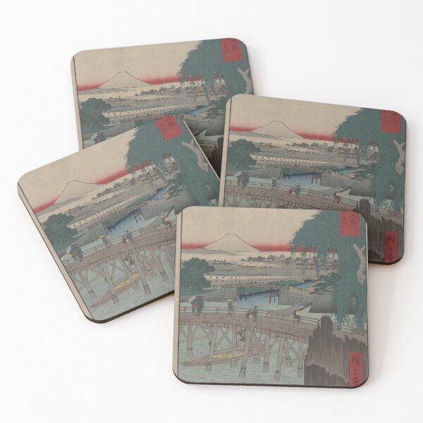 Item preview, Hiroshige's Ichikoku Bridge in the Eastern Capital designed and sold by mosfunky.