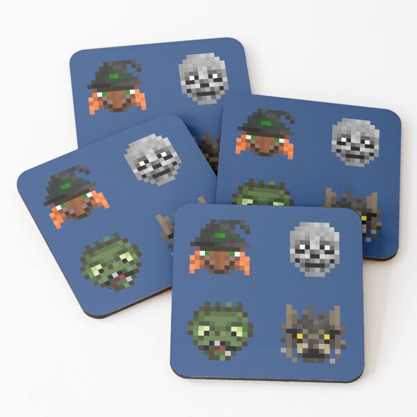 Item preview, Halloween Monsters Retro 8-Bit Pixel Monsters Sticker Pack 2 designed and sold by orionlodubyal.
