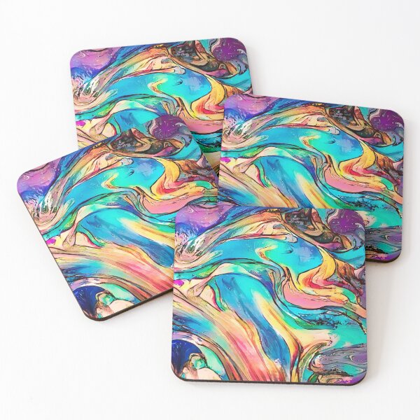 Item preview, Colored waves designed and sold by Iuliia Nerd.