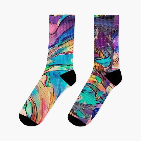 Item preview, Colored waves designed and sold by Iuliia Nerd.