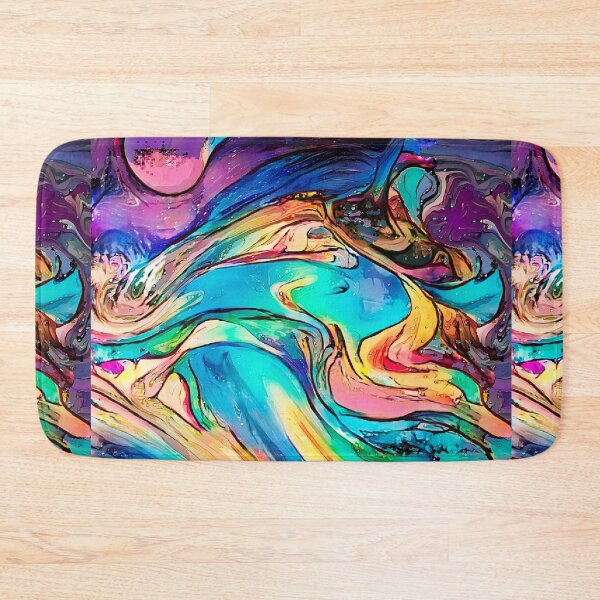 Item preview, Colored waves designed and sold by Iuliia Nerd.