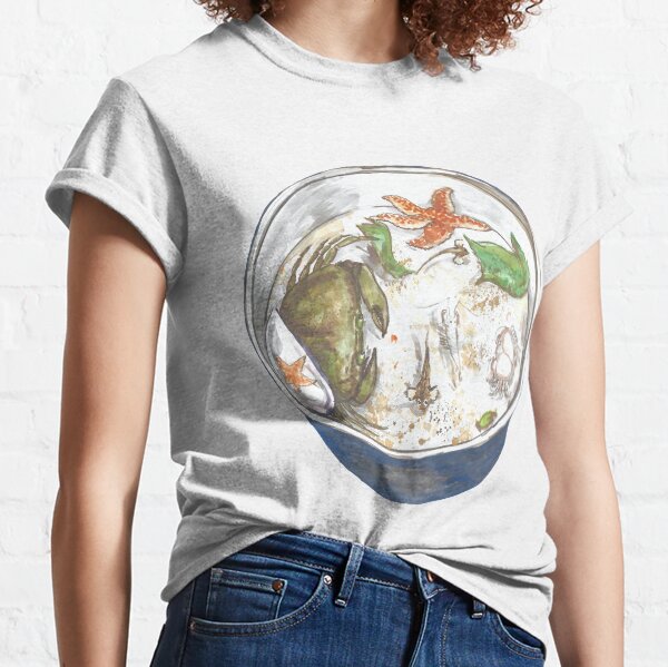 Rock Pool Bucket Crabs & Starfish Classic T-Shirt