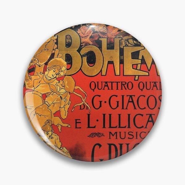 Item preview,  Vintage Art Nouveau La Boheme Opera Music Poster designed and sold by RBEnt.