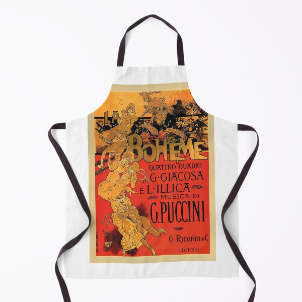 Item preview, Vintage Art Nouveau La Boheme Opera Music Poster designed and sold by RBEnt.