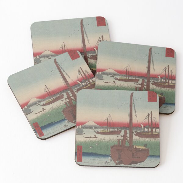 Item preview, Hiroshige's Off Tsukuda Island in the Eastern Capital designed and sold by mosfunky.