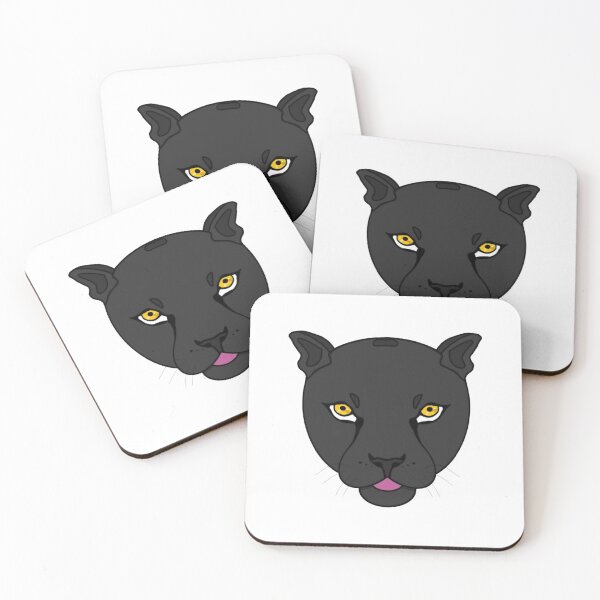 Item preview, black panther face - animal cat designed and sold by Jessi-Sketches.