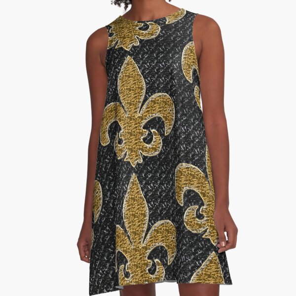 Buy New Orleans Saints Ladies Black and Gold Sequin Dress Tshirt Online in  India 