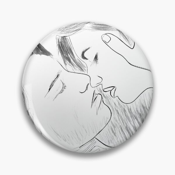 Item preview, Immortal Kiss Line Drawing by OLena Art designed and sold by Rocky Mountain Artistry.