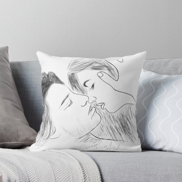 Item preview, Immortal Kiss Line Drawing by OLena Art designed and sold by Rocky Mountain Artistry.