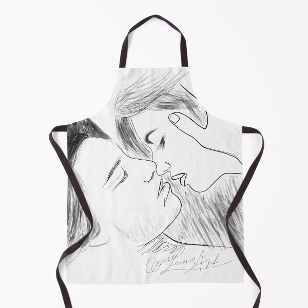 Item preview, Immortal Kiss Line Drawing by OLena Art designed and sold by Rocky Mountain Artistry.