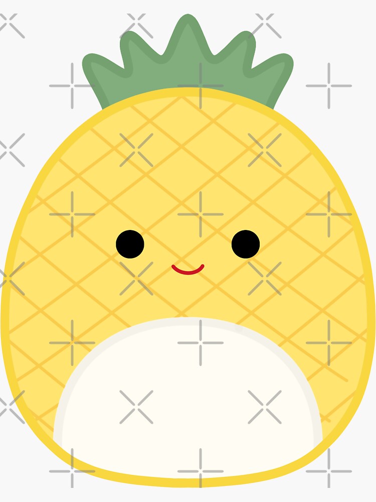 "Maui the Pineapple Squishmallow" Sticker for Sale by brendaandsunny Redbubble