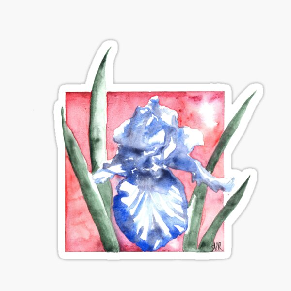 Item preview, Iris In Watercolor designed and sold by The Raven's Landing.