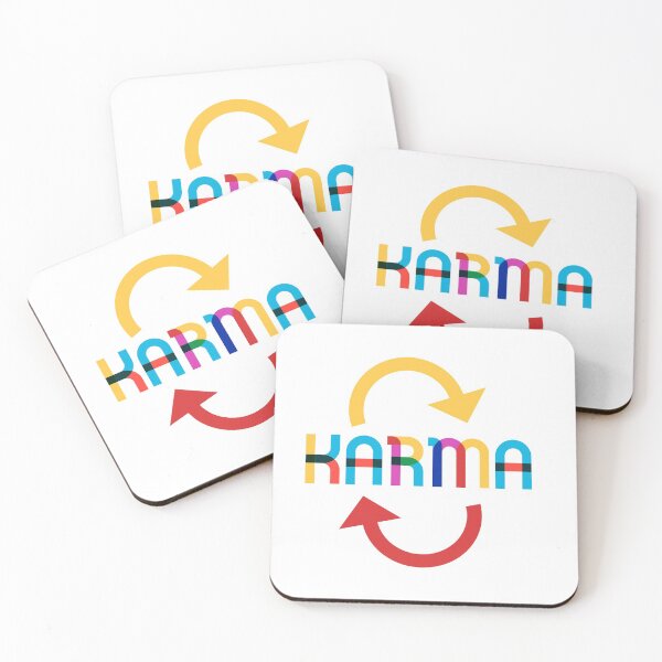 Artikelvorschau, Karma karma life enjoy life cool colorful  entworfen und verkauft von Tropical Blood.