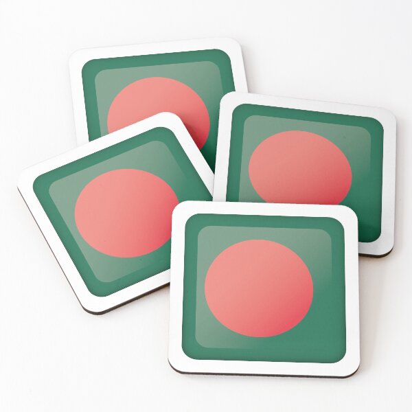 Item preview, Icon representing square button flag of Bangladesh. Ideal for catalogs of institutional materials and geography designed and sold by LucianoCosmo.