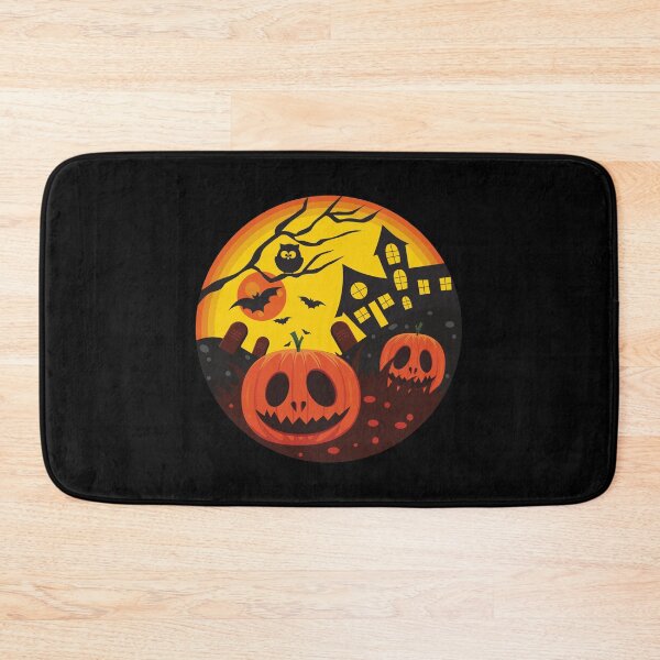Item preview, Happy Halloween Haunted Tree and Scary Pumpkin designed and sold by EyanShop.