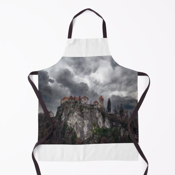 Item preview, The castle of Bled with cloudy sky designed and sold by pietrofoto.