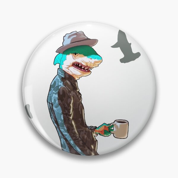 Item preview, Humanoid Shark Coffee Guy designed and sold by animalartium.