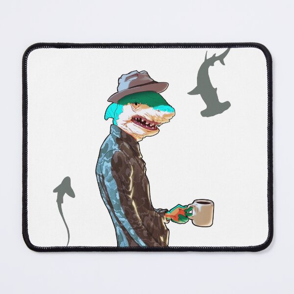 Item preview, Humanoid Shark Coffee Guy designed and sold by animalartium.