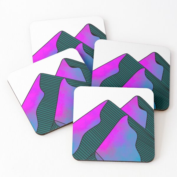 Item preview, Rainbow Mountain Illustrations designed and sold by nickardi.